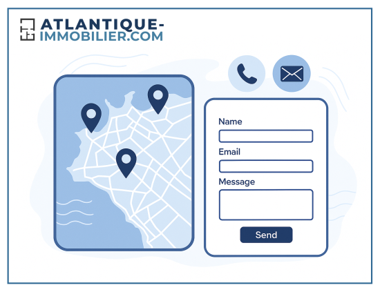 Illustration nous contacter Atlantique-Immobilier.com